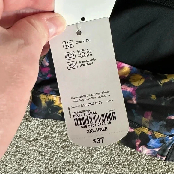 Xersion Floral Pixel Sports Bra XXL - Picture 5 of 5